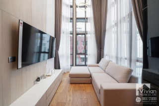 Duplex 1 Bedroom Condo Near BTS Chidlom with Premium Facilities