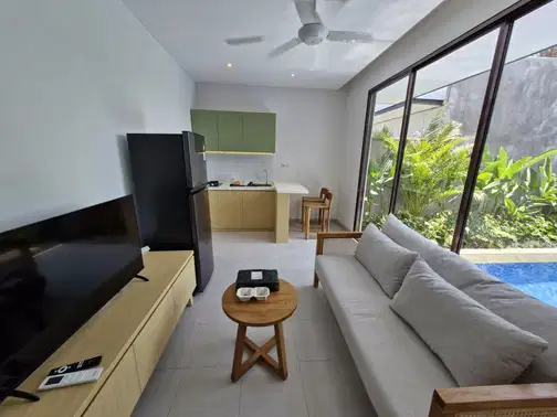 Modern Villa with Paddy Field View - 2 Bedroom Private Pool